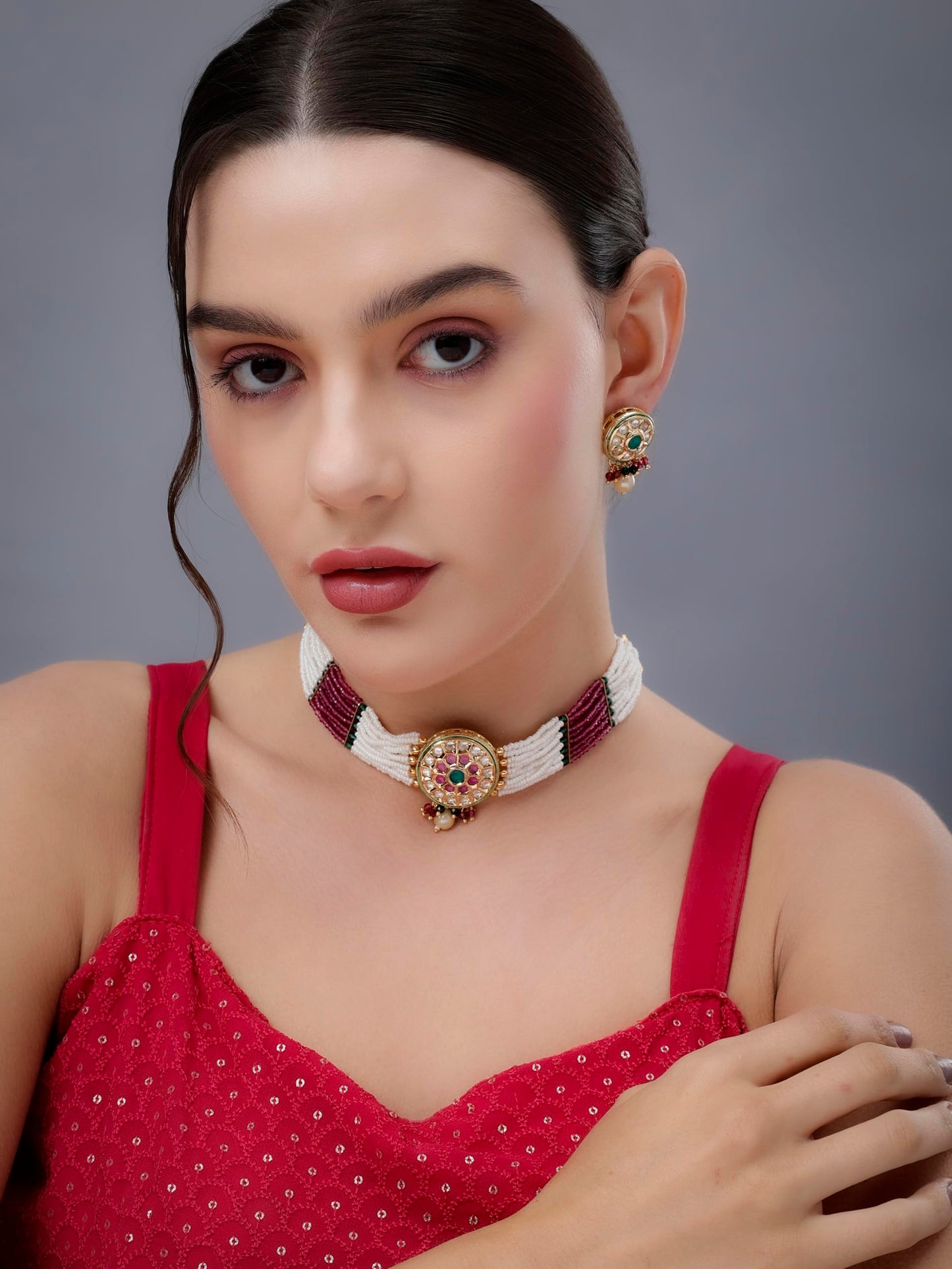 Tajore Polki Choker Set