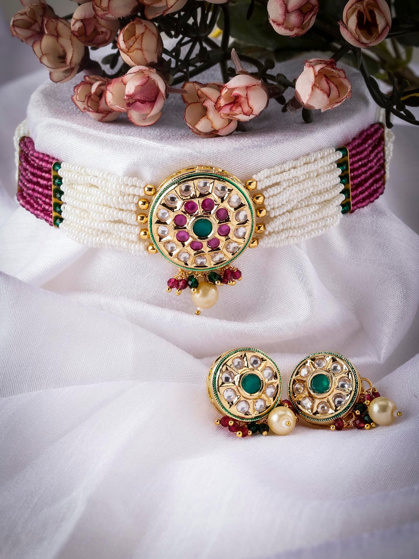 Tajore Polki Choker Set