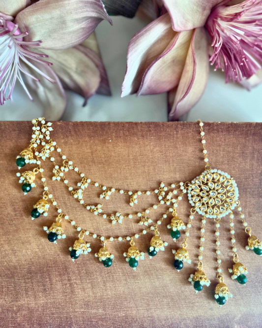 Sohani Green Bead Earrings