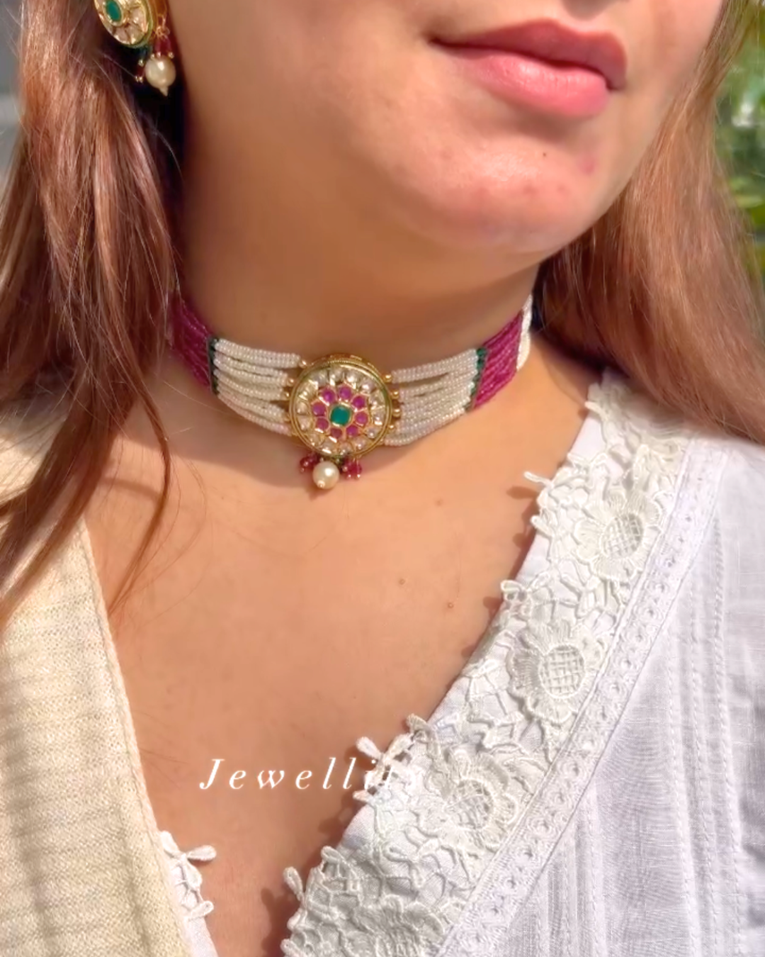 Tajore Polki Choker Set